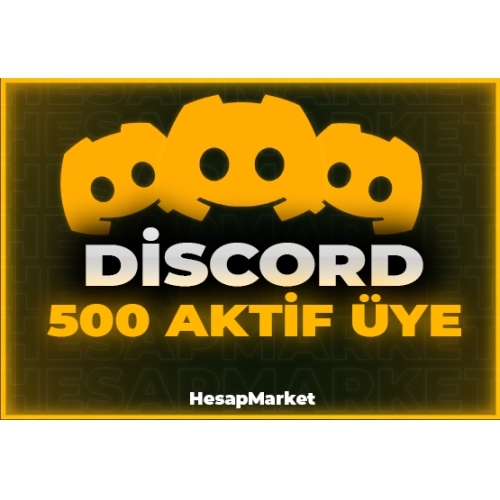  Discord Online 500 Sunucu Üyesi  1 Ay Çevrimiçi